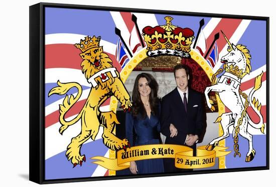 Prince William and Kate Middleton, The Royal Wedding April 29th, 2011-null-Framed Stretched Canvas