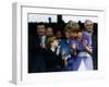 Prince William and Mother Diana at the Ladies Wimbledon Final July 1991-null-Framed Photographic Print