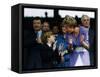 Prince William and Mother Diana at the Ladies Wimbledon Final July 1991-null-Framed Stretched Canvas