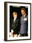 Prince William and Prince Charles  in 1995-Associated Newspapers-Framed Photo
