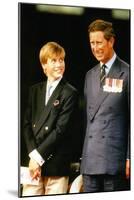 Prince William and Prince Charles  in 1995-Associated Newspapers-Mounted Photo