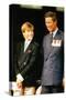 Prince William and Prince Charles  in 1995-Associated Newspapers-Stretched Canvas