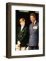 Prince William and Prince Charles  in 1995-Associated Newspapers-Framed Photo