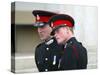 Prince William and Prince Harry after The Sovereign's Parade that marked the completion of Prince H-null-Stretched Canvas