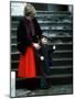Prince William arriving at his first day at school with his mum Princess Diana-null-Mounted Photographic Print