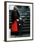 Prince William arriving at his first day at school with his mum Princess Diana-null-Framed Photographic Print