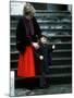 Prince William arriving at his first day at school with his mum Princess Diana-null-Mounted Photographic Print