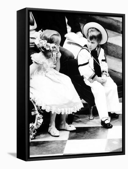 Prince William at the Wedding of the Duke and Duchess of York-null-Framed Stretched Canvas