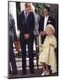 Prince William bends down to talk to The Queen Mother outside Clarence House where she was celebrat-null-Mounted Premium Photographic Print