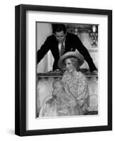 Prince William Collection 1982 Princess Diana with Prince Charles and Son Prince William in 1982-null-Framed Photographic Print