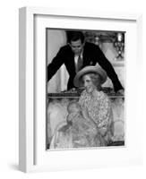 Prince William Collection 1982 Princess Diana with Prince Charles and Son Prince William in 1982-null-Framed Photographic Print