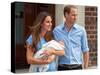 Prince William, Duke of Cambridge and Catherine, Duchess of Cambridge with son, Prince George-Associated Newspapers-Stretched Canvas