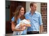 Prince William, Duke of Cambridge and Catherine, Duchess of Cambridge with son, Prince George-Associated Newspapers-Mounted Photo
