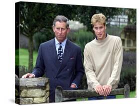 Prince William holds a photo call at Highgrove and publicly condemns royal traitor Patrick Jephson -null-Stretched Canvas