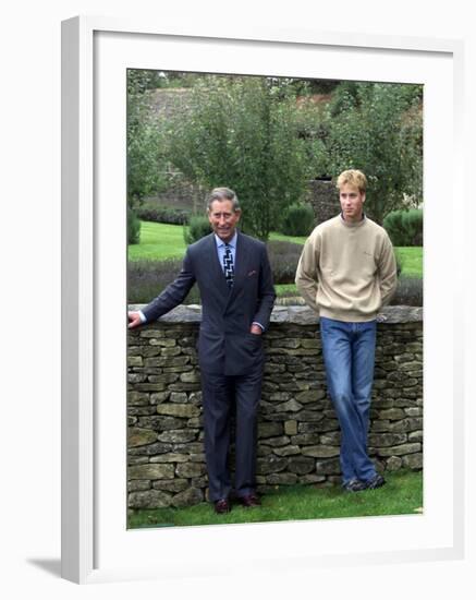 Prince William Holds Photo Call at Highgrove and Publicly Condemns Royal Traitor Patrick Jephson-null-Framed Photographic Print