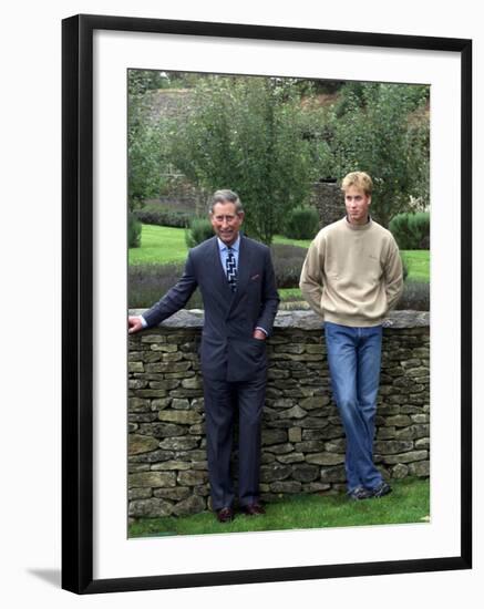 Prince William Holds Photo Call at Highgrove and Publicly Condemns Royal Traitor Patrick Jephson-null-Framed Photographic Print