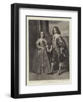 Prince William II of Orange and His Betrothed-Sir Anthony Van Dyck-Framed Giclee Print