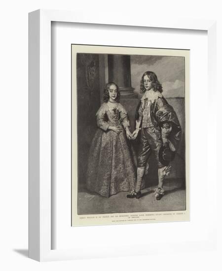 Prince William II of Orange and His Betrothed-Sir Anthony Van Dyck-Framed Giclee Print