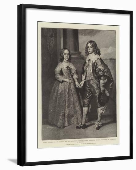 Prince William II of Orange and His Betrothed-Sir Anthony Van Dyck-Framed Giclee Print