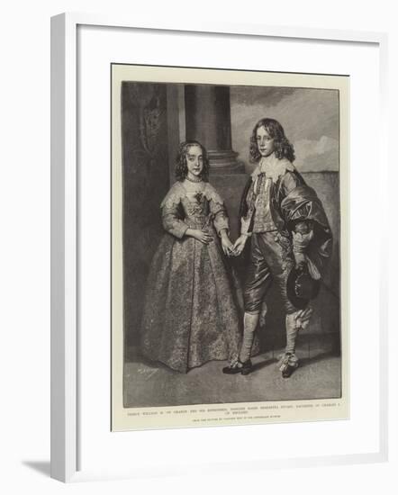 Prince William II of Orange and His Betrothed-Sir Anthony Van Dyck-Framed Giclee Print