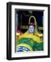 Prince William in F1 Benetton car at British Grand Prix , July 1992-null-Framed Premium Photographic Print