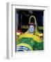 Prince William in F1 Benetton car at British Grand Prix , July 1992-null-Framed Photographic Print