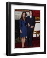 Prince William is to marry Kate Middleton next year, Clarence House has said-null-Framed Premium Photographic Print