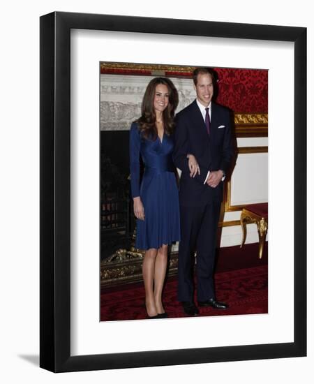 Prince William is to marry Kate Middleton next year, Clarence House has said-null-Framed Premium Photographic Print