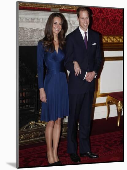 Prince William is to marry Kate Middleton next year, Clarence House has said-null-Mounted Photographic Print