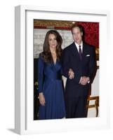 Prince William is to marry Kate Middleton next year, Clarence House has said-null-Framed Photographic Print