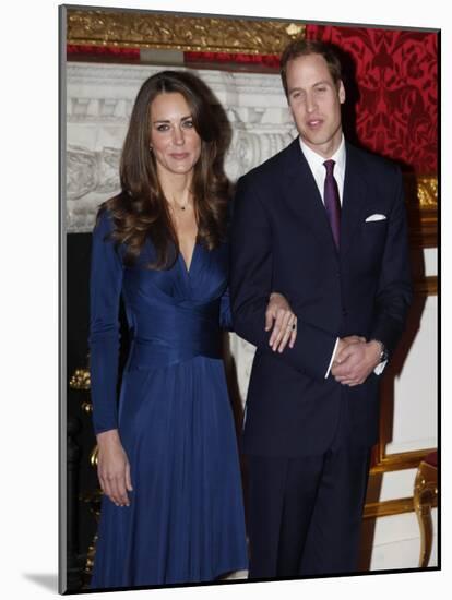 Prince William is to marry Kate Middleton next year, Clarence House has said-null-Mounted Photographic Print