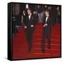 Prince William (left) and his brother Prince Harry arrive for the world premiere of the new James B-null-Framed Stretched Canvas