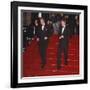 Prince William (left) and his brother Prince Harry arrive for the world premiere of the new James B-null-Framed Photographic Print