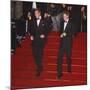 Prince William (left) and his brother Prince Harry arrive for the world premiere of the new James B-null-Mounted Photographic Print