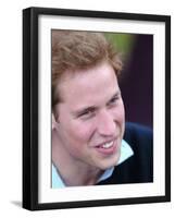 Prince William meets the All Blacks at their Auckland Training Centre, July 2005-null-Framed Photographic Print