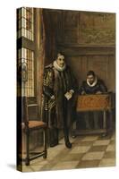 Prince William of Orange in His Cabinet-Willem II Steelink-Stretched Canvas