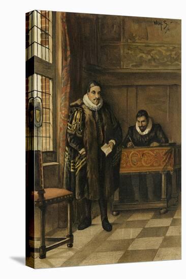 Prince William of Orange in His Cabinet-Willem II Steelink-Stretched Canvas