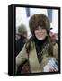 Prince William's girlfriend Kate Middleton seen here arriving at the Cheltenham Festival on Gold Cu-null-Framed Stretched Canvas