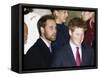 Prince William, sporting a new beard, with his brother Prince Harry as the Royal Family attend a Ch-null-Framed Stretched Canvas