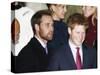 Prince William, sporting a new beard, with his brother Prince Harry as the Royal Family attend a Ch-null-Stretched Canvas