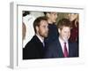 Prince William, sporting a new beard, with his brother Prince Harry as the Royal Family attend a Ch-null-Framed Photographic Print