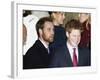 Prince William, sporting a new beard, with his brother Prince Harry as the Royal Family attend a Ch-null-Framed Photographic Print