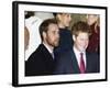 Prince William, sporting a new beard, with his brother Prince Harry as the Royal Family attend a Ch-null-Framed Photographic Print