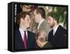 Prince William sporting a new beard with his brother Prince Harry as the Royal Family attend a Chri-null-Framed Stretched Canvas