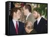 Prince William sporting a new beard with his brother Prince Harry as the Royal Family attend a Chri-null-Framed Stretched Canvas