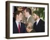 Prince William sporting a new beard with his brother Prince Harry as the Royal Family attend a Chri-null-Framed Photographic Print