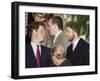 Prince William sporting a new beard with his brother Prince Harry as the Royal Family attend a Chri-null-Framed Photographic Print