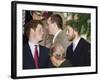 Prince William sporting a new beard with his brother Prince Harry as the Royal Family attend a Chri-null-Framed Photographic Print