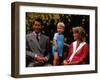 Prince William with his parents on his 2nd birthday, June 1984-null-Framed Photographic Print