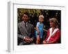 Prince William with his parents on his 2nd birthday, June 1984-null-Framed Photographic Print